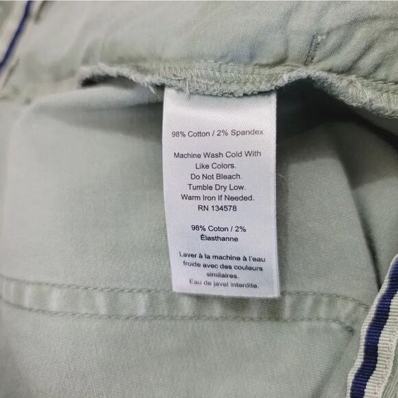 Vineyard Vines Utility Tie Belt Stretch Casual Pants in Sage Olive Size 8 - Picture 6 of 9
